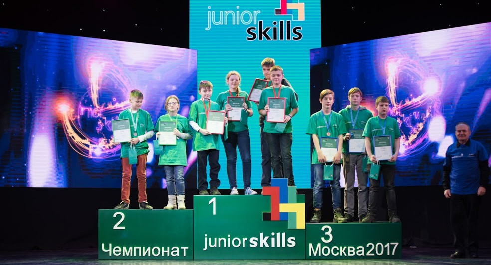 Российские школьники завоевали все три золотые медали на международных презентационных соревнованиях JuniorSkills