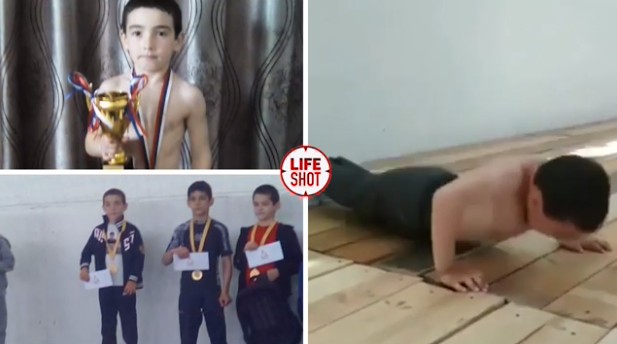 8 000 раз за 2,5 часа: 6-летний мальчик хочет побить рекорд по отжиманиям