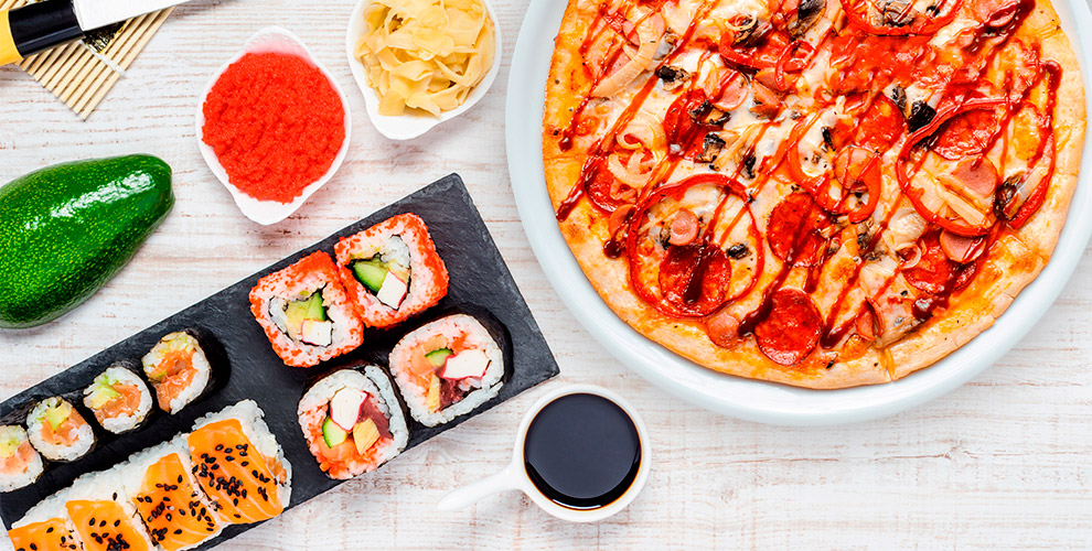 Пицца, суши, бургеры и кое-что ещё