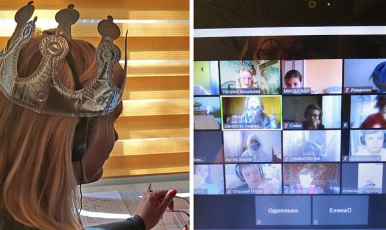 Учитель в красноярском лицее № 9 «Лидер» проводит уроки-маскарады