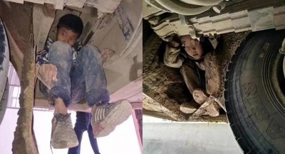 В Китае дети проехали 80 километров под днищем автобуса ради того, чтобы увидеть своих родителей