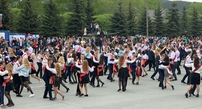 Флешмоб выпускников