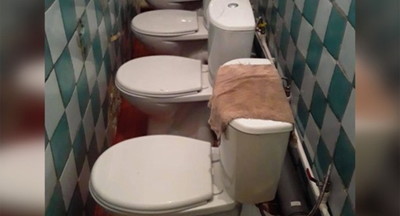 В российской школе установили унитазы без перегородок и места для ног