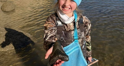 Рождественское чудо: девятилетняя девочка из Мэриленда нашла редкий зуб мегалодона